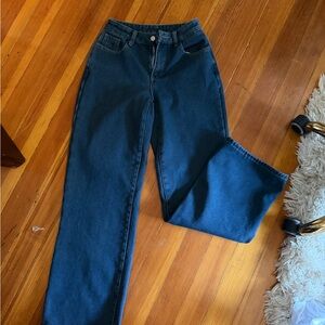 Forever 21 Dark Blue Straight Leg Jeans